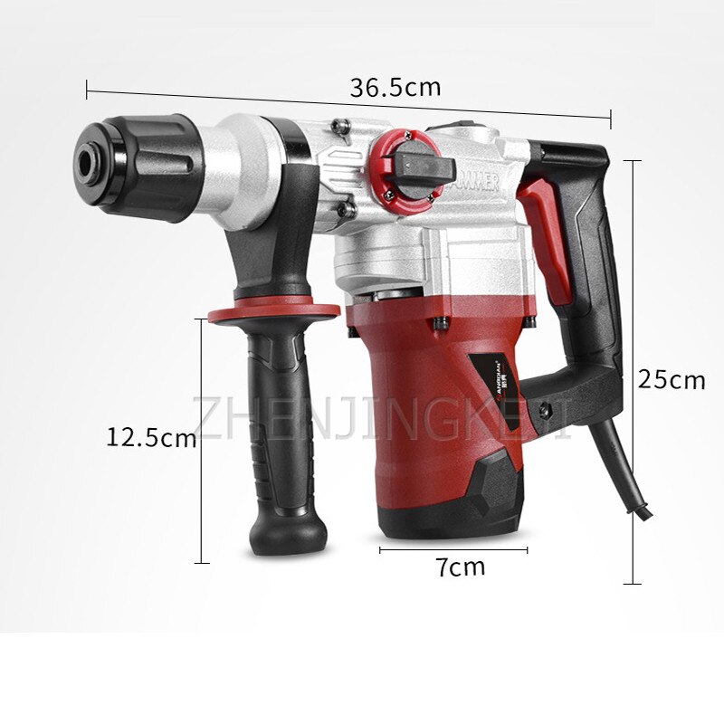 Multifunctionele Dual Purpose Elektrische Hamer Thuis Industrie Klopboormachine 1100W Elektrische Slopen De Muur Gereedschap En Apparatuur