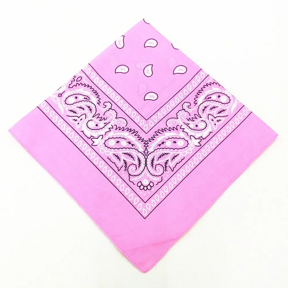 Bohemien drucken Bandana Paisley aufbringen Stirnbänder Hiphop Kopftuch draussen unisex Stirnband Handgelenkbandagen Gesichtsmaske Taschentuch: Silber