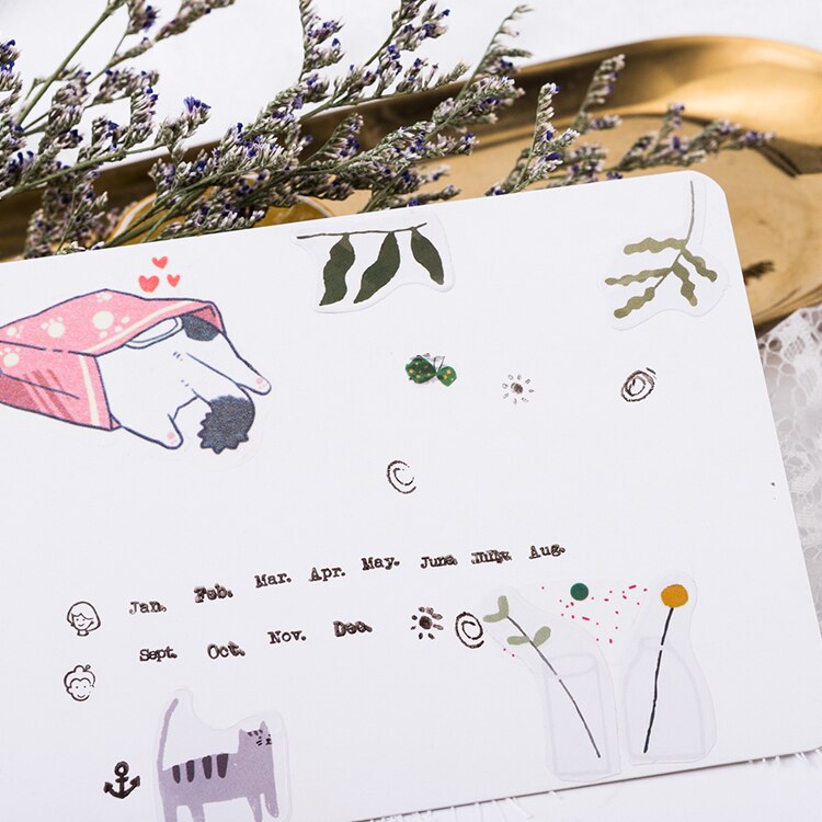 Lote de 12 unidades de sellos de goma madera bonitos con decoración de plantas y niñas para álbumes de recortes, sellos estándar para manualidades DIY