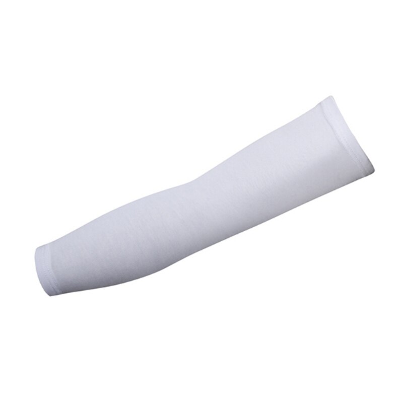 Unisex Arm Sleeve Riding Sunscreen Cuff armband Basketball Sport Armlets Cycling volleyball Running Arm Cuffs: White