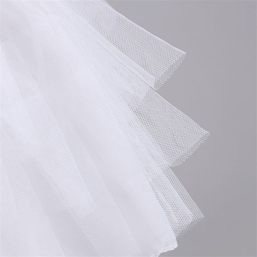 Top Stock White Black Ballet Petticoat Tulle Ruffle Short Crinoline Bridal Petticoats Lady Girls Child Underskirt