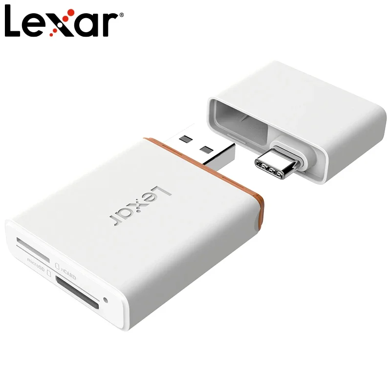 Lexar Card Reader Type C to USB SD Micro SD TF Card Reader Memory Card Adapter NM Card USB 3.1 Card Reader nCARD Reader