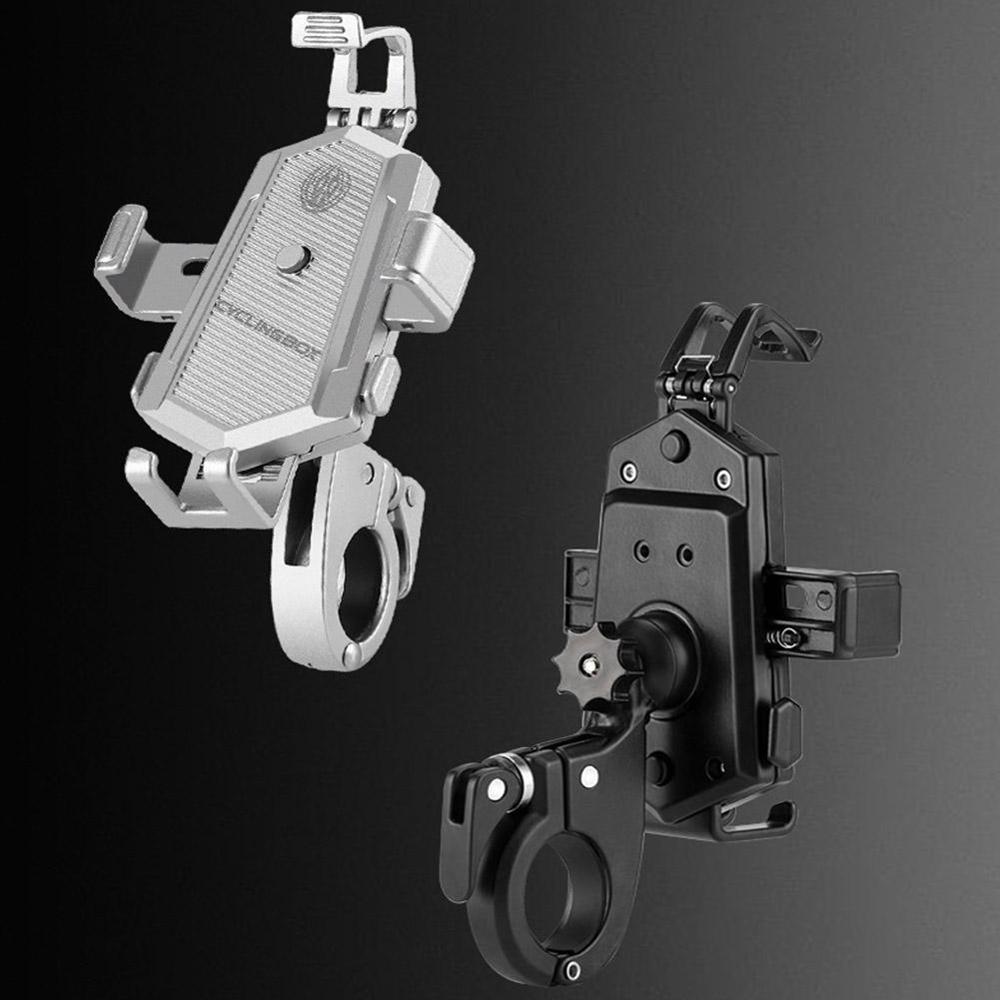 Mountainbike aluminiumslegering mobiltelefonholder el-telefon cykelholder motorcykel hol mobil navigation mobil  d3 a 9