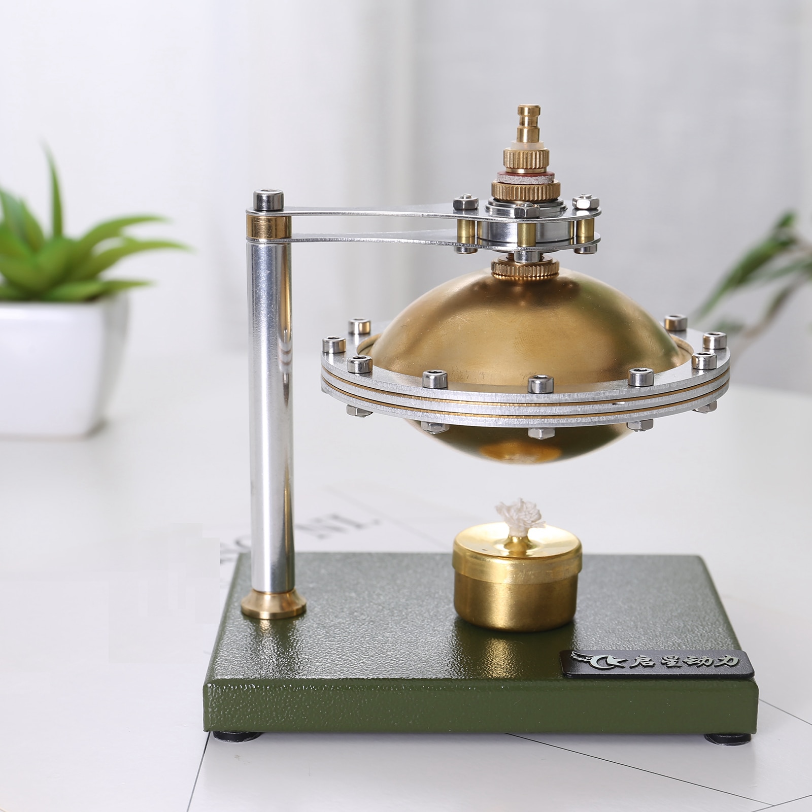 Ufo Spin Schorsing Air Stirling Engine Motor Stoom Warmte Elektriciteit Generator Machine Onderwijs Model Speelgoed Kits