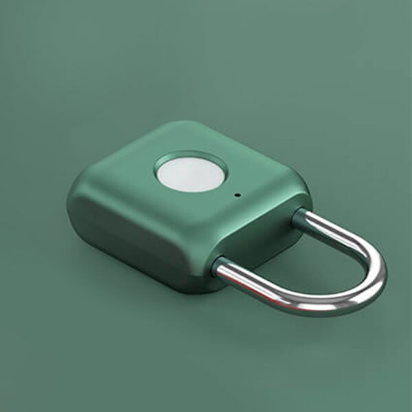 Xiaomi-cerradura inteligente con huella dactilar para puerta, candado antirrobo con carga USB, sin llave, con estuche de viaje para cajón, modelo Kitty Mijia: Green