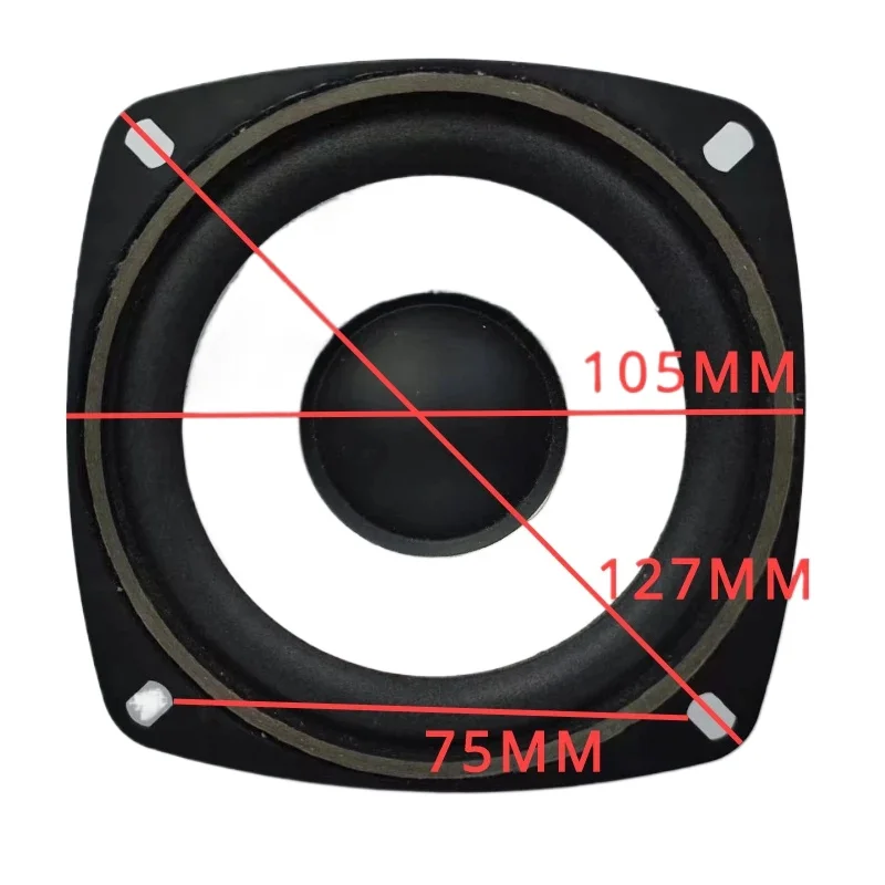 Sotamia 1 stk. 4 tommer fuldtonehøjttaler bashøjttaler 6 ohm 20w hifi-højttaler skumkantlyd musik hjemmebiografhøjttaler bogreol