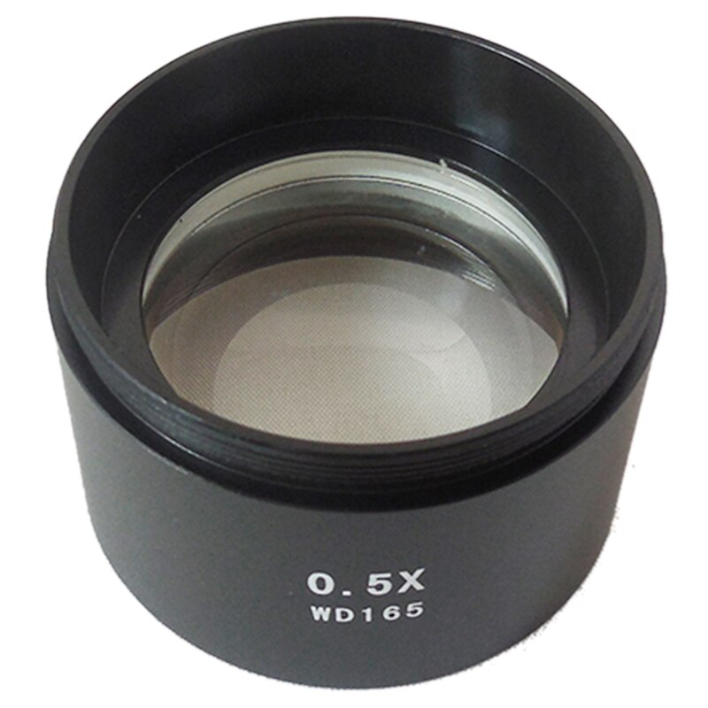 Wd165 0.5X Stereo Microscope Auxiliary Objective Lens Barlow Lens with 1-7/8 Inch(M48Mm)Mounting Thread