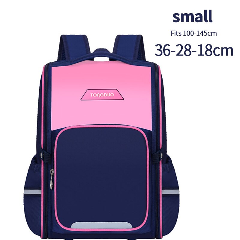 OYIXINGER Fashion Student Bag 2 Size zaino per ragazzo e ragazza adolescenti zaino leggero per bambini di grande capacità resistente all&#39;usura: Small Pink Blue