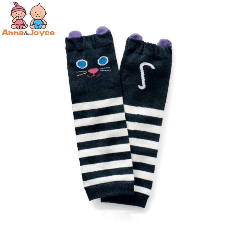 10pair/lot Cartoon Air Conditioning Baby Leg Warmers Baby Boys Girls Toddler Knee-length Striped Leg Warmer Atws1713