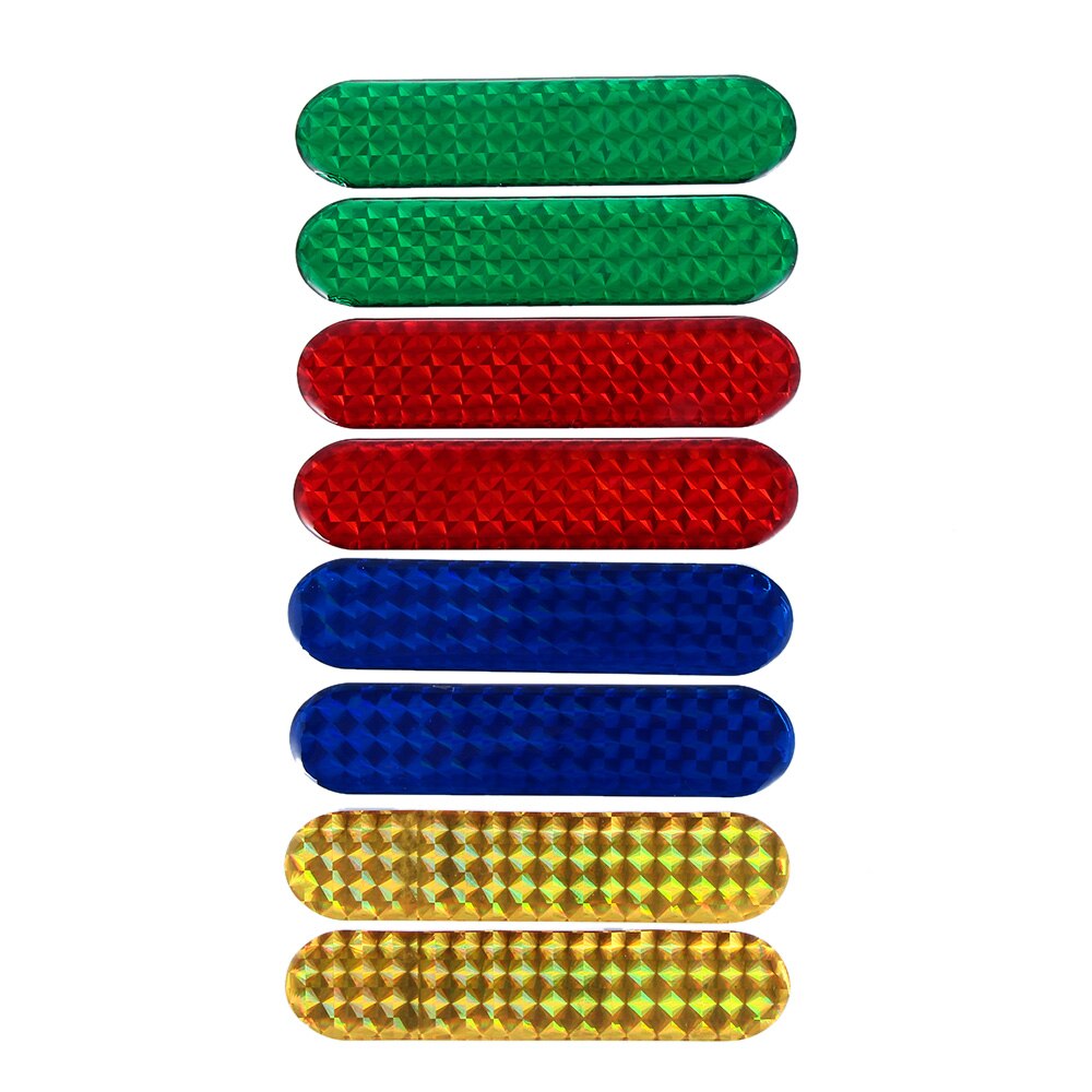 Bandes réfléchissantes pour porte de voiture, bandes réfléchissantes pour animaux de compagnie la nuit, 2 pièces, bandes d'avertissement pour porte de voiture, accessoires de décoration automobile, rouge/jaune/bleu/vert