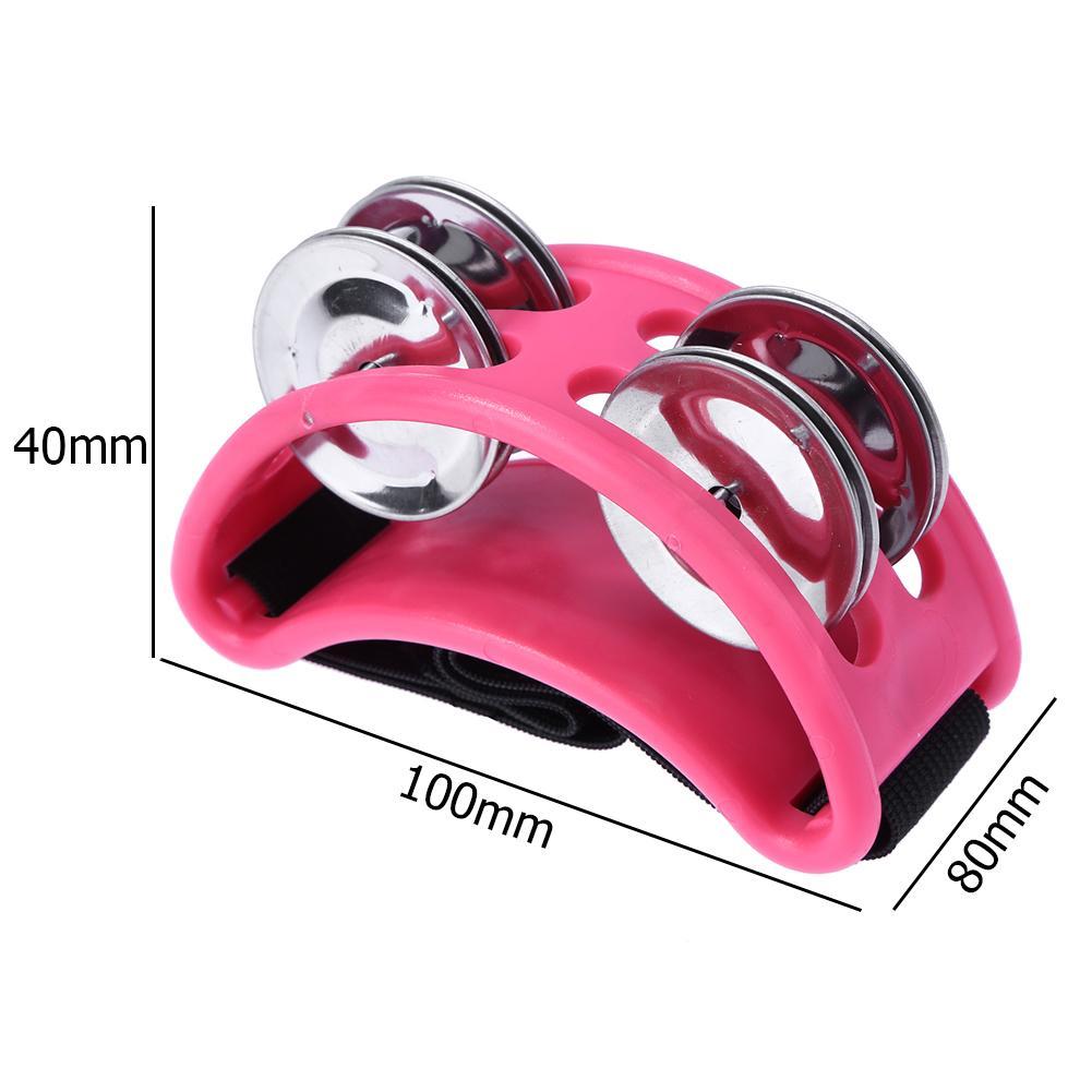 Elliptical Cajon Box Drum Companion Jingle Tambourine Percussion Instruments Accessory Hand Foot Davul Tambourine