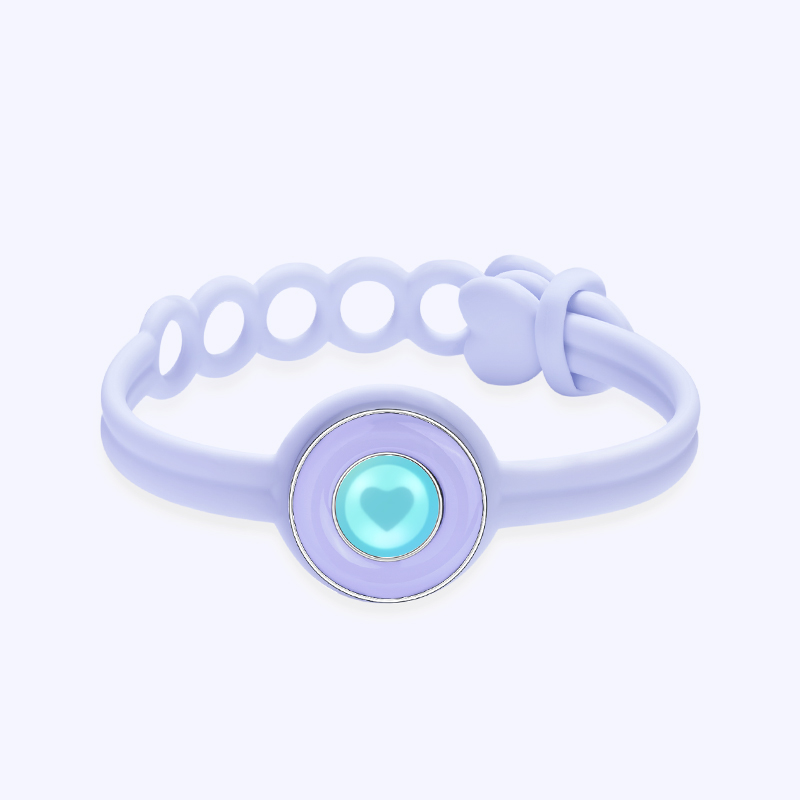 totwoo Candy Pulsera individual táctil de larga distancia, pulsera de banda colorida, vibración y luz para pulsera de parejas de amor: Marrón rojizo