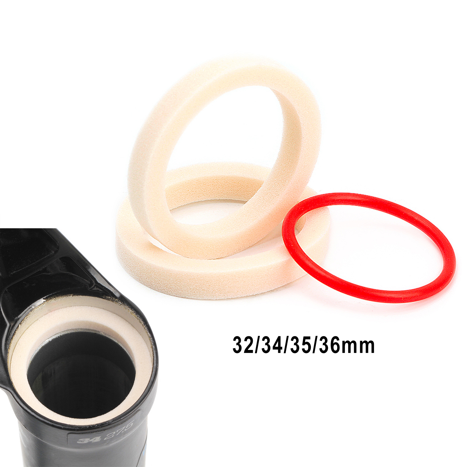 Bike Front Fork Suspension Sponge Ring Kit Oil Sealed Foam Maintenance Tool