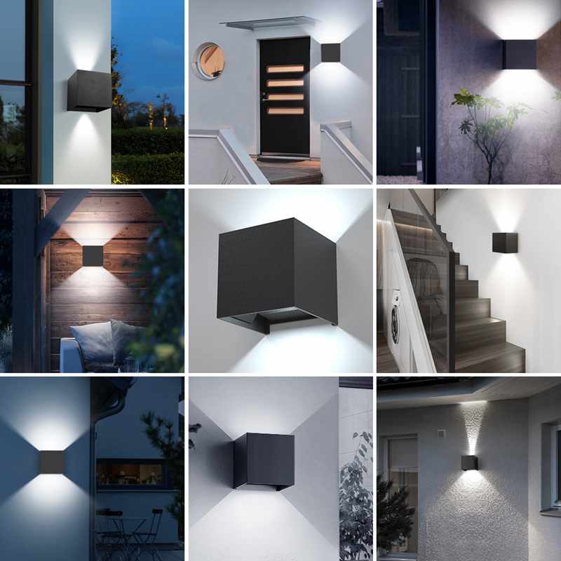 Ip65 Led Waterdichte Wandlampen 12W Indoor Verstelbare Muur Muur Binnenplaats Veranda Woonkamer Gang Slaapkamer Muur Schans