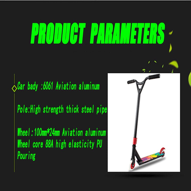 High-End 6061 Luchtvaart Aluminium Legering Professionele Extreme Sport Scooter Freestyle Straat Surfen Kick Scooter Stunt Scooter