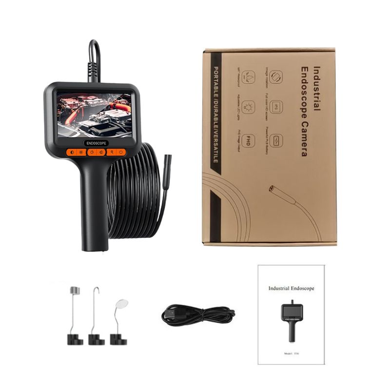 Caméra endoscopique HD 8.0 P, 1080 pouces, IP6, étanche, 4.3mm, 1m/5m/10m/15m/20m/30m/50m, pour l'inspection des canalisations de voiture, 2600mAh: 1m