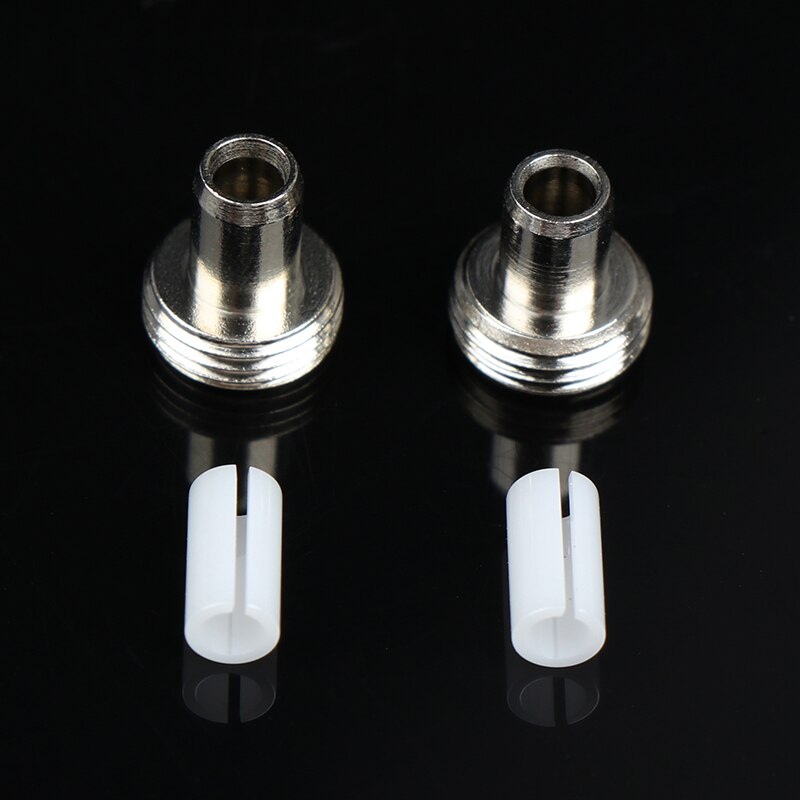 4PCS/2set Fiber Optic Visual Fault Locator Replacement Parts - 2 x Ceramic Tube Sleeves with 2 x Metal Fitting Connectors
