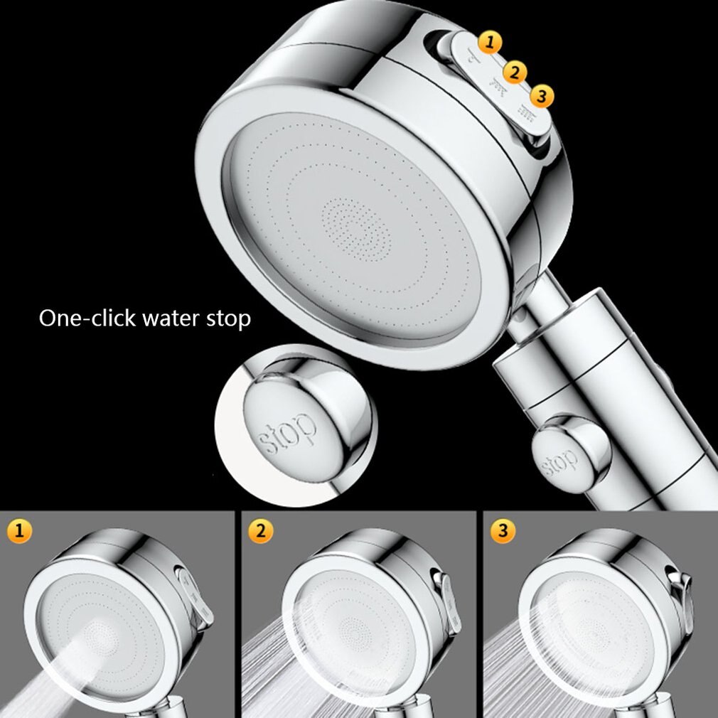 Bathroom Spa Shower Head Sprinkler Stop Water Switch Handheld Shower Pressurized Showers With Filter Cotton