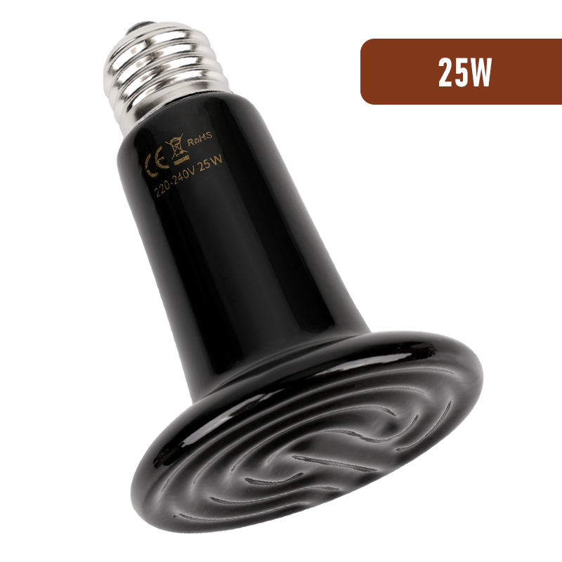 1 Stücke 75mm/45mm Reptil Haustier Keramik Heizlampe Kein Licht Ferninfrarot Heizlampe Schildkröte Schlange Eidechse Haustier KüKen Lampe 220-240v: Dunkler Braun