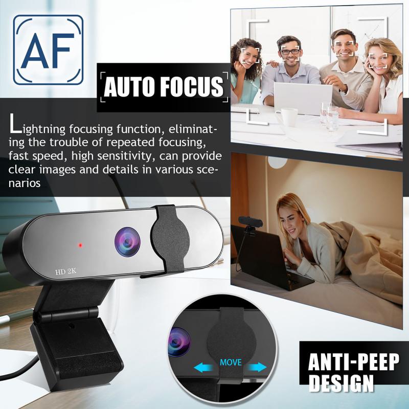 Conference PC 4K Webcam 2K Auto Focus USB Web Camera Laptop Desktop For Office Meeting Home With Mic 1080P HD Webcam 4K