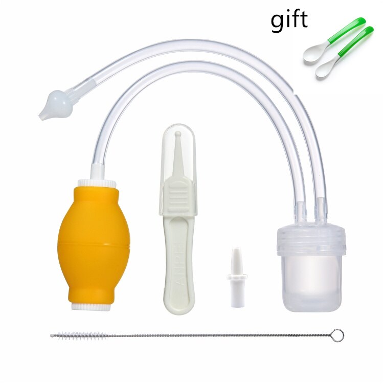 Baby Care Products Anti-backwash Device Vacuum Suction Newborn Nose Aspirator Cleaner Snot Nose Cleaner Baby Nasal Aspirator Set: AP1203(spoon)