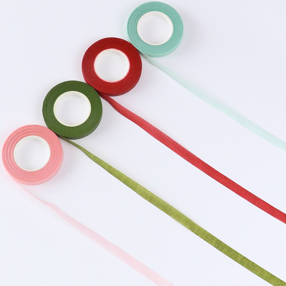 Hele rol effen satijnen lint, satijnen linten, zelfklevend, boeket, bloemen, stengeltape, feest, bruiloft, decoratie, knutselen