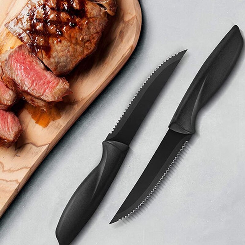 8-Piece Steak Knife Steak Knife Set Stainless Steel, Kitchen Steak Knife Set Sharp - Scratch Resistant &amp; Rust Proof