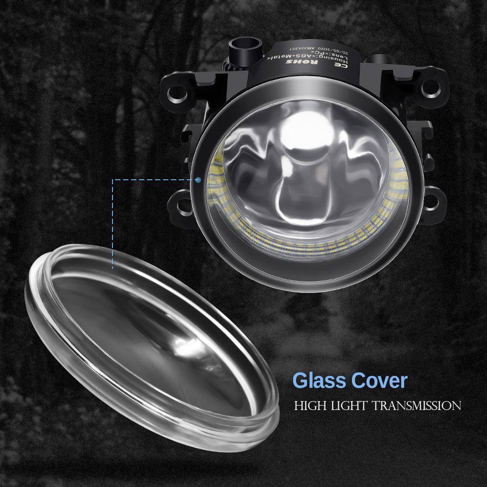 Angel Eye Mistlamp Auto Halo Ring Fog Lamp Drl H11 12V Voor Mitsubishi L200 Pajero Outlander Colt Triton eclipse Endeavor Galant