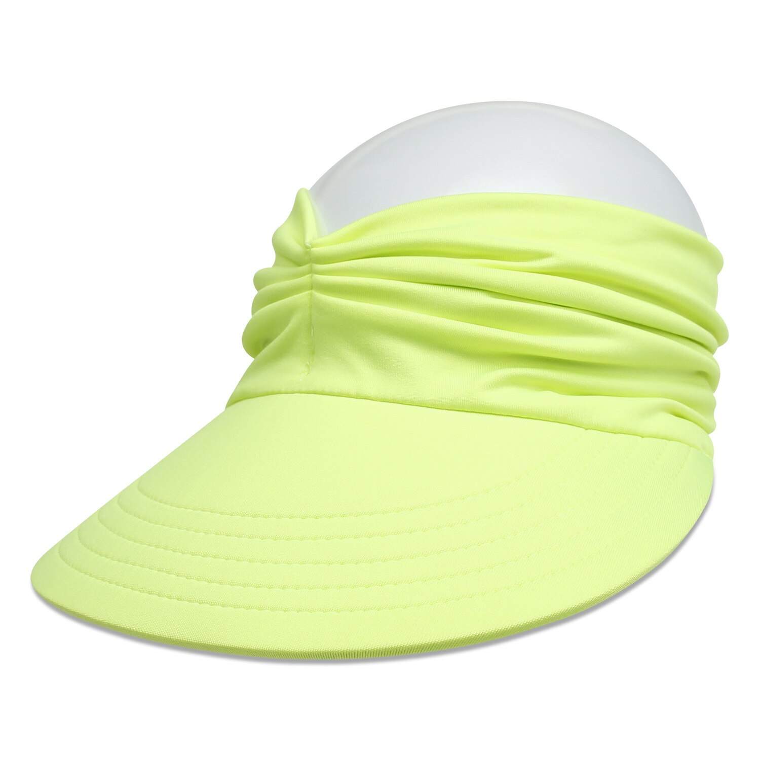 Ultraviolet-proof Sunshade Hat for Women's Outdoor Trend In Spring and Summer Empty Top Hat Big Brim Hat: 7fluo yellow