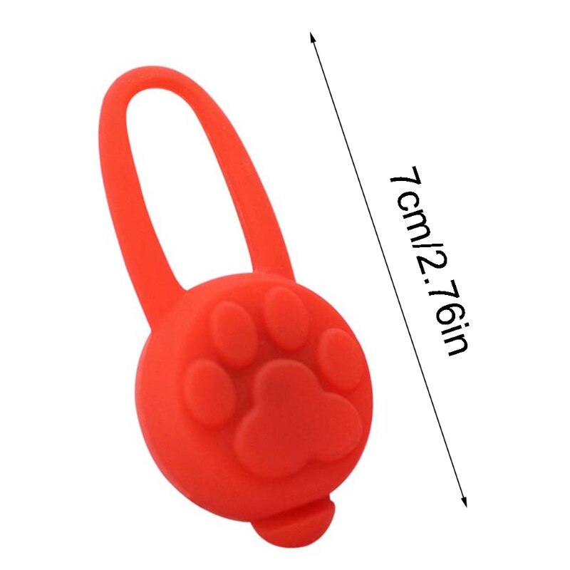 Anti-verloren Led Licht Halsband Lichtgevende Hanger Siliconen Spotlight Knipperlicht Voor Honden En Katten Outdoors Night Hond