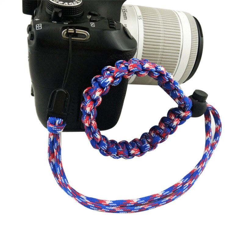 Kamera håndledsrem håndlavet quick release plade til canon nikon pentax slr dslr kameraer håndledsbånd: 7