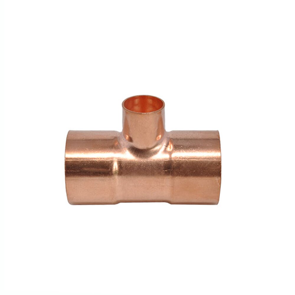 19 22 28 Mm Tot 6.35 10 12.7 15 16 Mm Id 99.9% Koper End Feed Soldeer Verminderen Tee 3 manieren Sanitair Fitting Voor Airconditioning