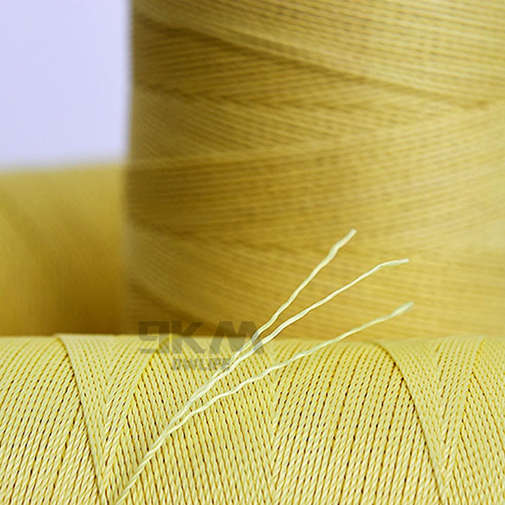 Hilo de Kevlar trenzado para pescar, cuerda refractaria para tienda de senderismo, resistente al corte, 0,6 ~ 0,8mm