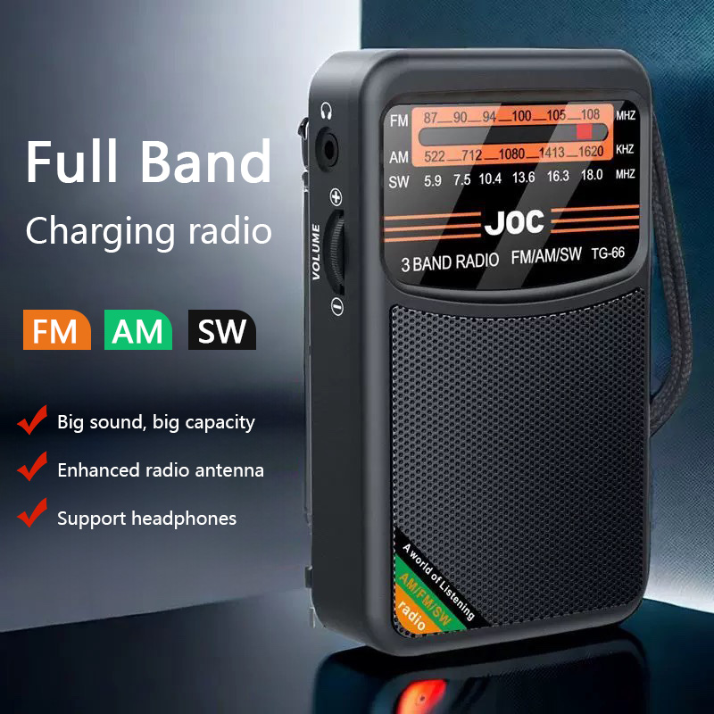 Full Band Radio Portable Radio Am Fm Sw Multi-function Radio Excellent Reception Transistor Radio With Loud Speaker