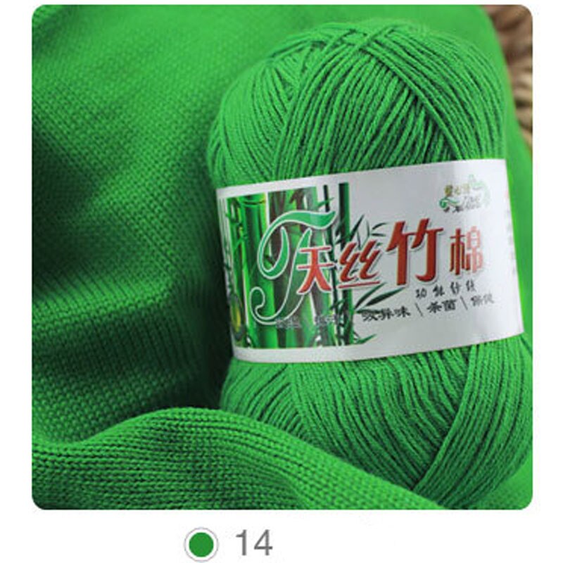 10 Stks/partij Natuurlijke Zachte Bamboe En Katoen Garen Voor Breien 100% Natrual Voor Baby 6 Strengen Dikke Hand Breien Dikke diy Garens: 14