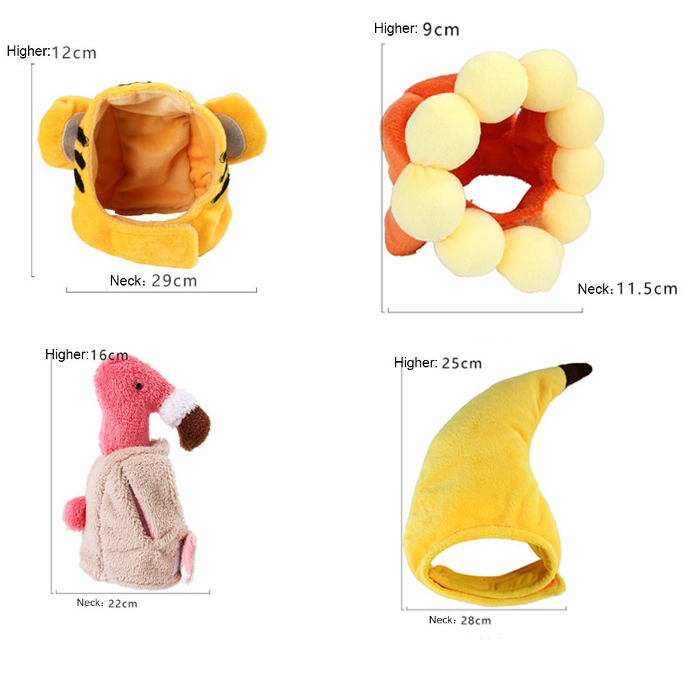 Cotton Pet Hat Decorative Party Pet Cap for Cats Small Dogs Adjustable Cute Cosplay Pet Accessories Cute Headwears for Cat Puppy