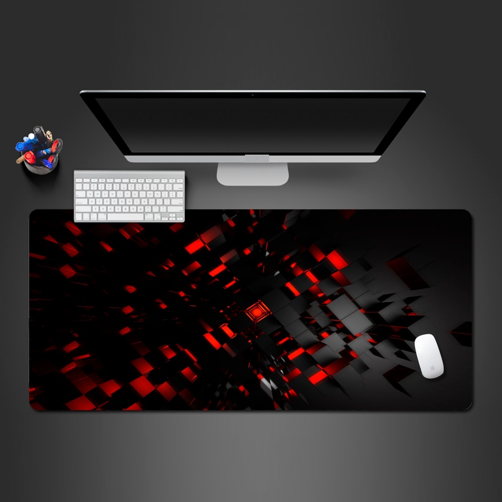 Personality Red 3D Pattern Mouse Pad PC Gaming Computer Mouse Desk Mats To Gamer Best Selling Gaming Mause Pad
