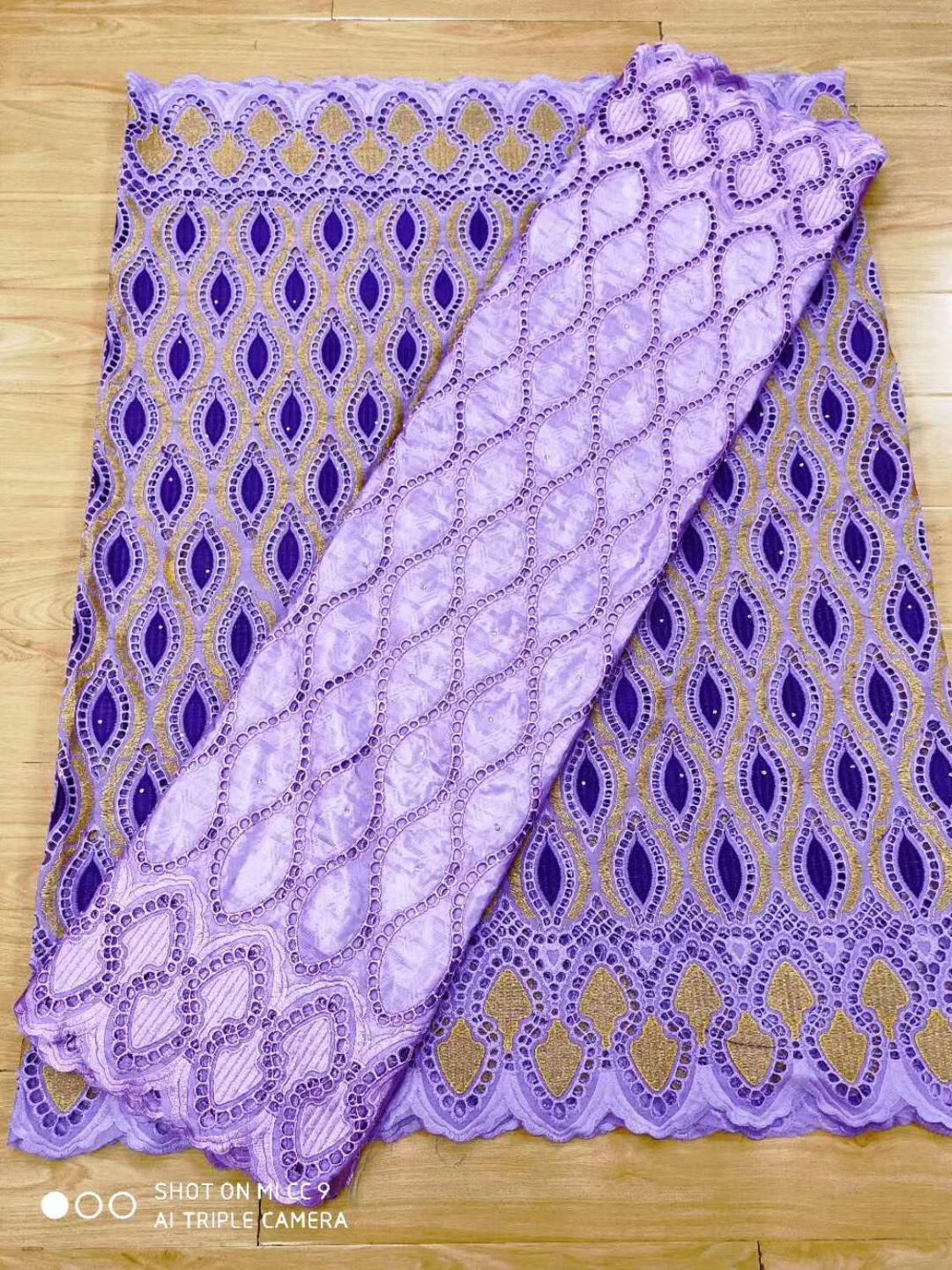 2.5 y tissus en dentelle suisse,  +2.5 y bazin brode riche broderie africaine, 100%  tissus en coton, voile suisse en dentelle populaire de style dubaï: 8