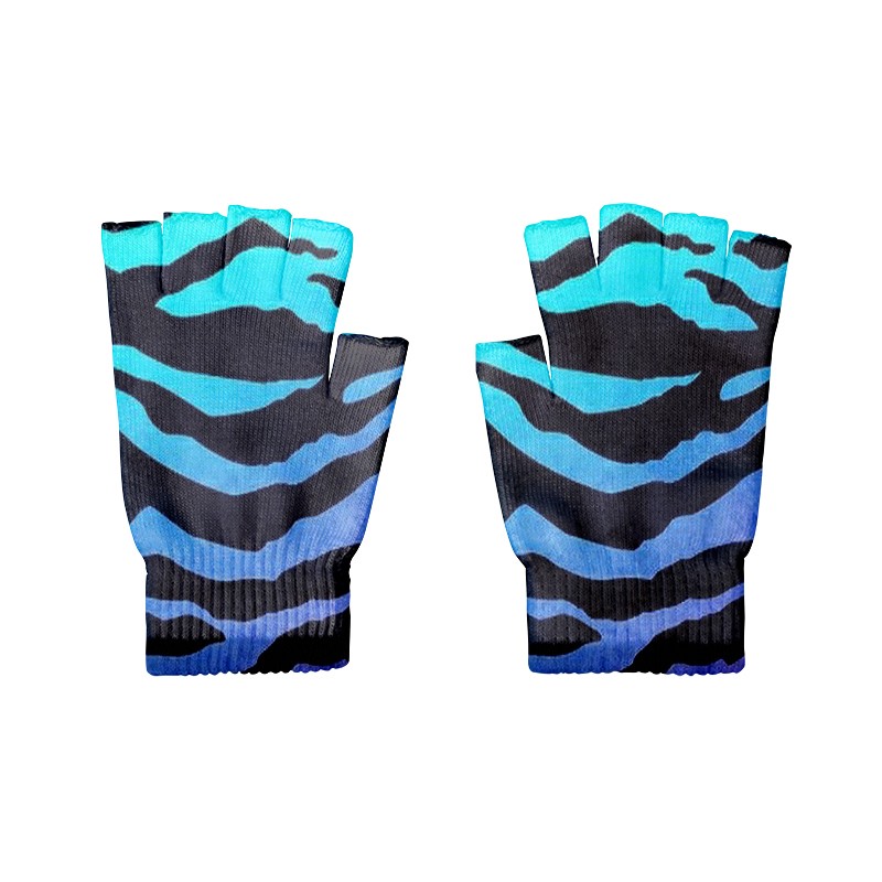 Guanti leopardati da uomo e da donna guanti senza dita Touch Screen mezze dita con guanto elasticizzato guanti da lavoro Unisex: style8