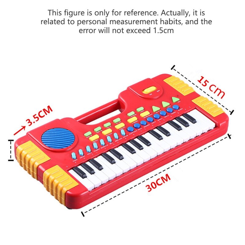 31 taster børn baby musiklegetøj børn musik bærbart instrument elektronisk klaver keyboard pædagogisk legetøj til piger