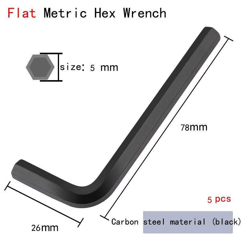 S2 Allen Key L Type Extended Hexagon Wrench Single Hexagon Socket Screwdriver Set 1.5/4/5/6/8/17mm: Dark Voilet