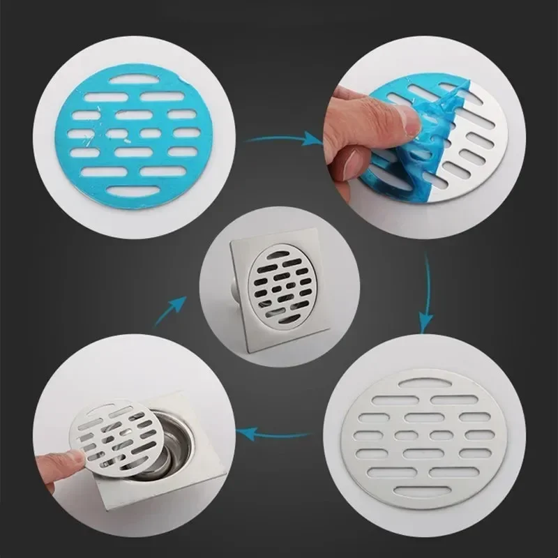 Universal Stainless Steel Round Floor Drains Cover Plate Sink Strainer Anti-clogging Shower Drains Hair Catcher Bathroom Fixture