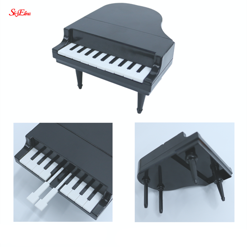10pcs/set Piano Modeling Fruit Fork Eco-friendly ABS Easy Decoration Kitchen Bar Kids Dessert Forks Tableware 7Z