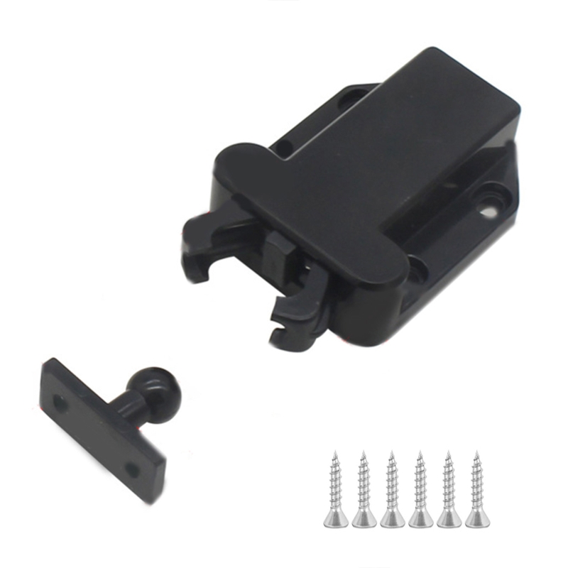 Serratura per armadio senza maniglie per ante mobili senza maniglie premere: nero