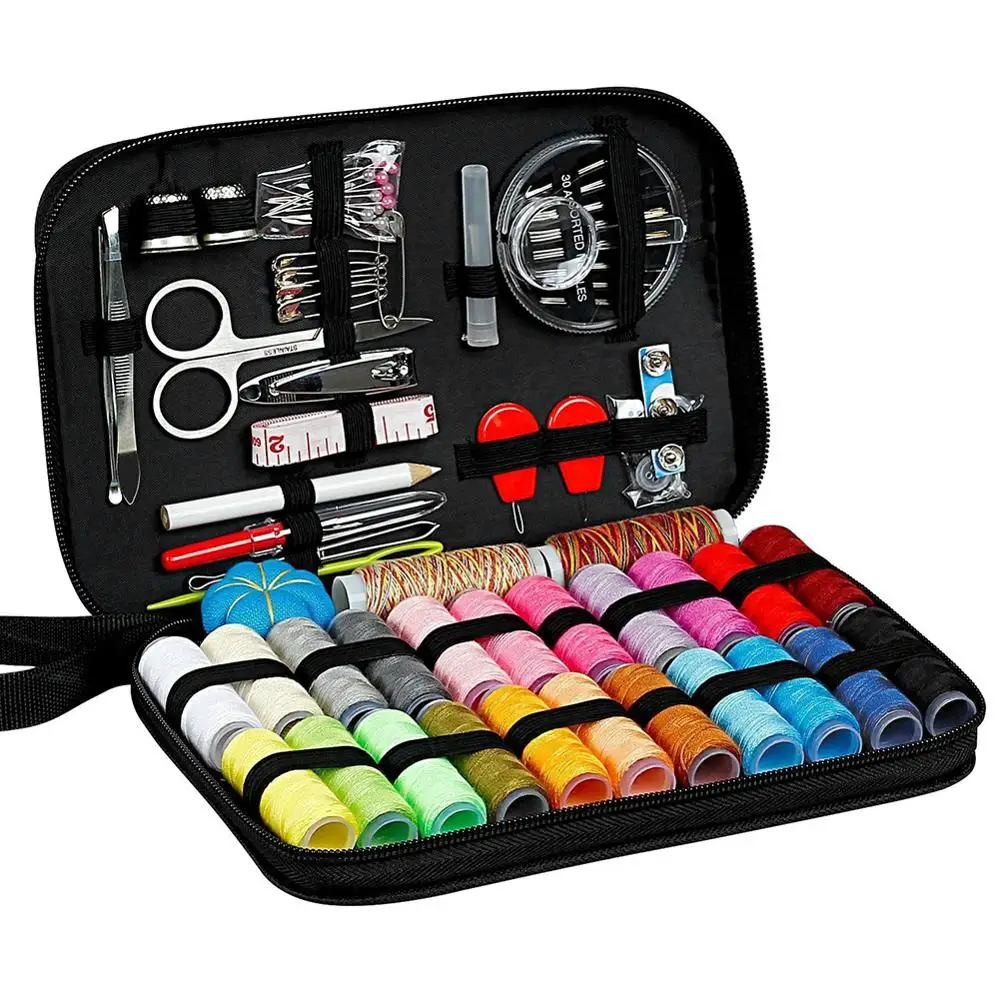 Kits de costura DIY, caja de costura multifunción, conjunto para acolchado a mano, costura, hilo de bordar, accesorios de costura, Kits de costura