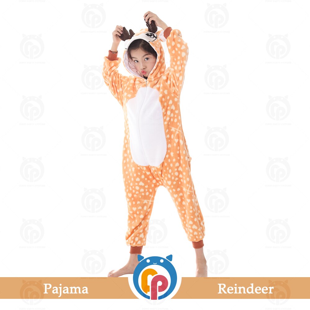 Christmas Halloween costume children cute animal christmas reindeer costume home clothes animal pajamas cosplay costum