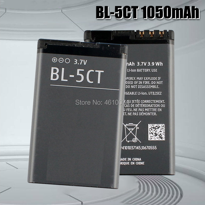 Bl -5ct bl 5ct genopladeligt mobiltelefon erstatningsbatteri til nokia  c5-00 6303 c3-01 3720 classic batteri