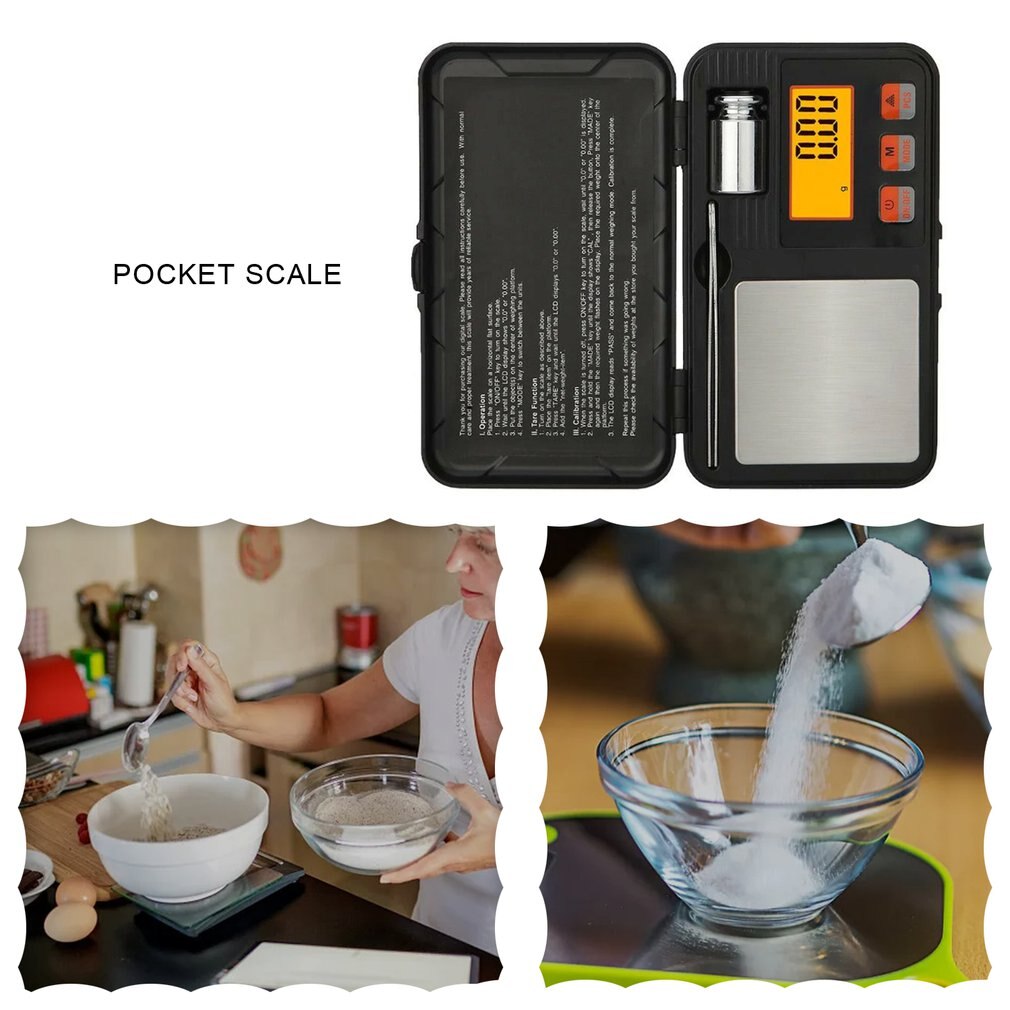 High Precision Portable Mini Digital Scale Strain Gauge Sensor Overload Indicator Pocket Scale For Sterling Silver Gold