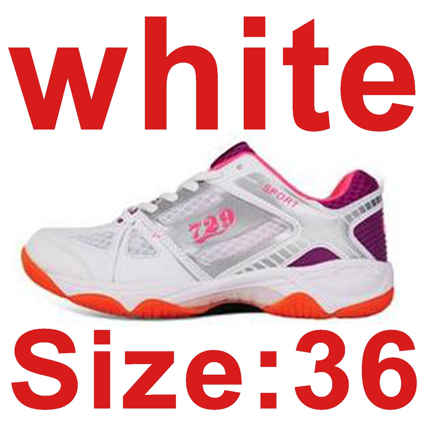 Oryginalne buty do tenisa stołowego 729 2018 oddychające tenisówki typu uniseks dla rakieta do tenisa stołowego gra ping pong gra dla kobiety i mężczyzny: white 36