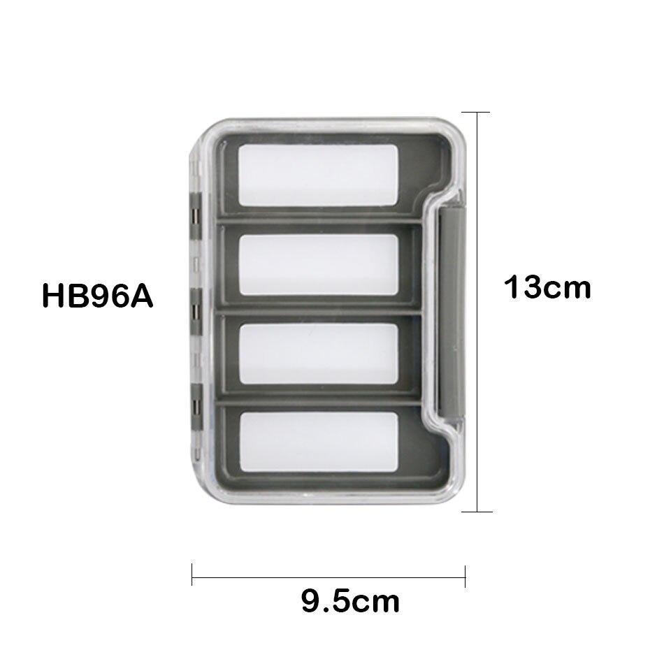 Maximumcatch Slim One-Side Waterproof Plastic Fly Fishing Box Keeping Flies and Hooks Fly Tackle Box: HB96A